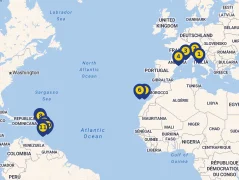 Mapa plavby